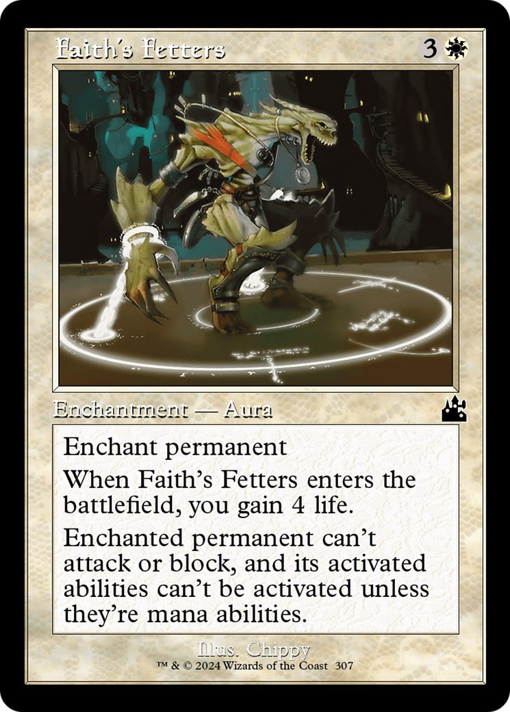 Faith's Fetters (Retro Frame) [Ravnica Remastered] | Jomio and Rueliete's Cards and Comics