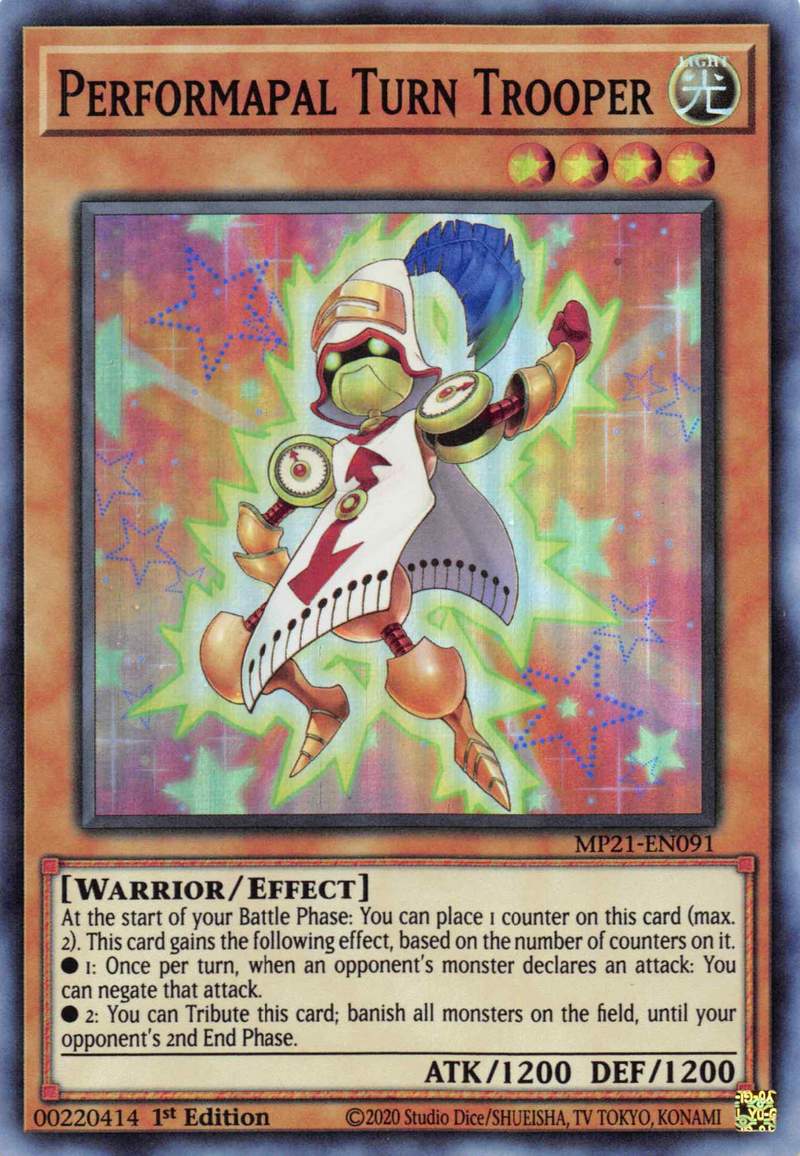 Performapal Turn Trooper [MP21-EN091] Super Rare | Jomio and Rueliete's Cards and Comics