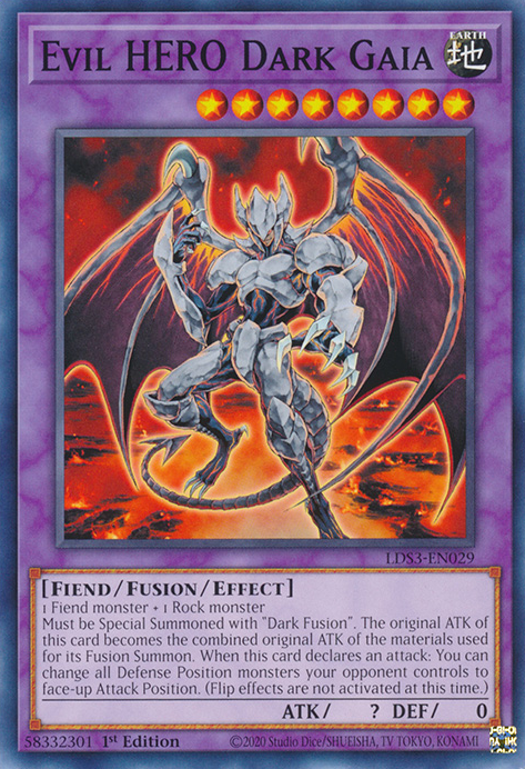 Evil HERO Dark Gaia [LDS3-EN029] Common | Jomio and Rueliete's Cards and Comics