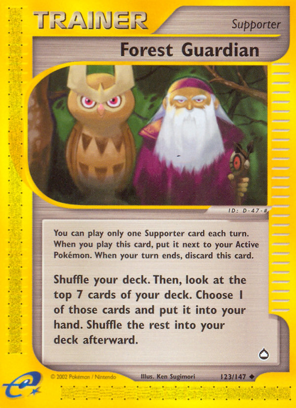 Forest Guardian (123/147) [Aquapolis] | Jomio and Rueliete's Cards and Comics