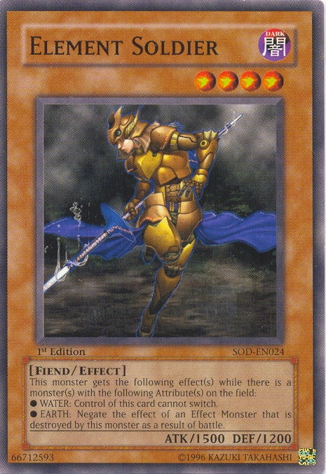 Element Soldier [SOD-EN024] Common | Jomio and Rueliete's Cards and Comics
