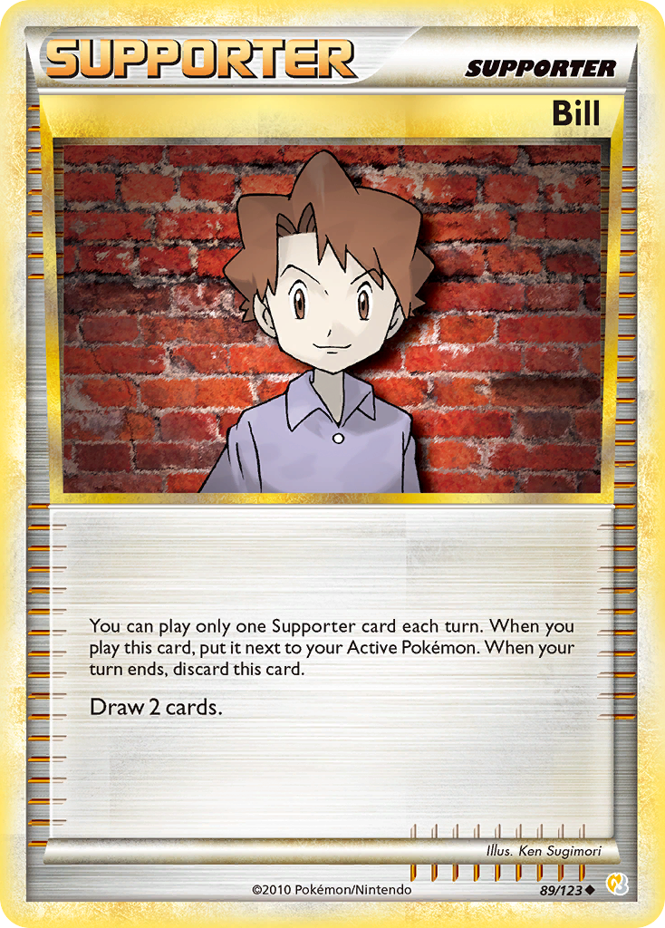 Bill (89/123) [HeartGold & SoulSilver: Base Set] | Jomio and Rueliete's Cards and Comics