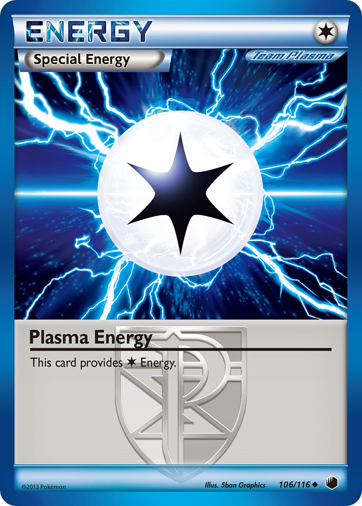 Plasma Energy (106/116) [Black & White: Plasma Freeze] | Jomio and Rueliete's Cards and Comics