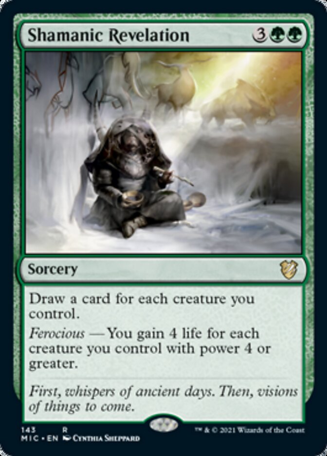 Shamanic Revelation [Innistrad: Midnight Hunt Commander] | Jomio and Rueliete's Cards and Comics