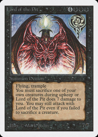 Lord of the Pit [Unlimited Edition] | Jomio and Rueliete's Cards and Comics