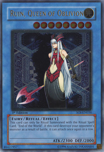 Ruin, Queen of Oblivion (UTR) [SOI-EN034] Ultimate Rare | Jomio and Rueliete's Cards and Comics