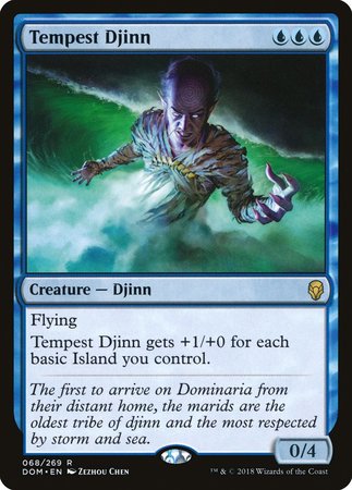 Tempest Djinn [Dominaria] | Jomio and Rueliete's Cards and Comics