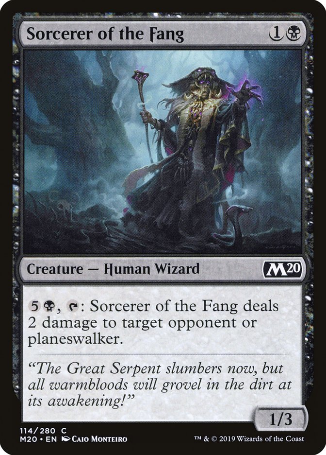 Sorcerer of the Fang [Core Set 2020] | Jomio and Rueliete's Cards and Comics