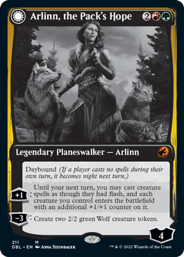 Arlinn, the Pack's Hope // Arlinn, the Moon's Fury [Innistrad: Double Feature] | Jomio and Rueliete's Cards and Comics