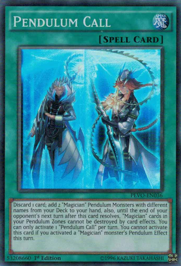 Pendulum Call [PEVO-EN036] Super Rare | Jomio and Rueliete's Cards and Comics
