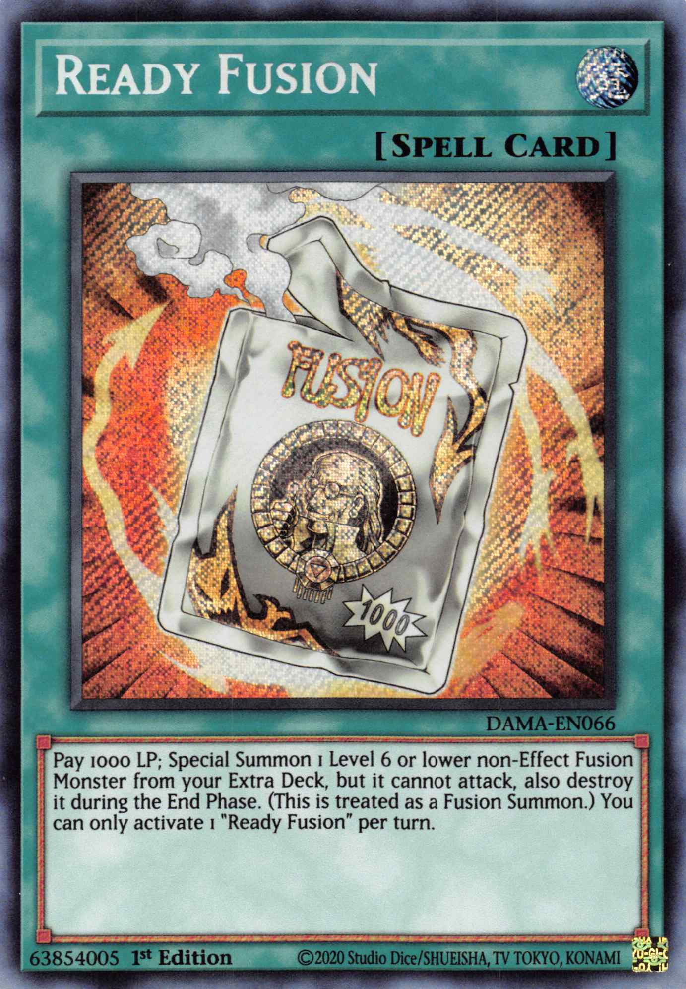 Ready Fusion [DAMA-EN066] Secret Rare | Jomio and Rueliete's Cards and Comics