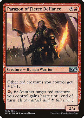 Paragon of Fierce Defiance [Magic 2015] | Jomio and Rueliete's Cards and Comics