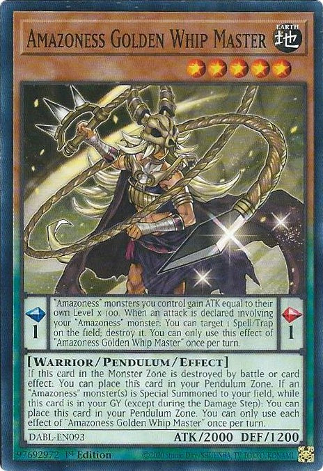 Amazoness Golden Whip Master [DABL-EN093] Common | Jomio and Rueliete's Cards and Comics