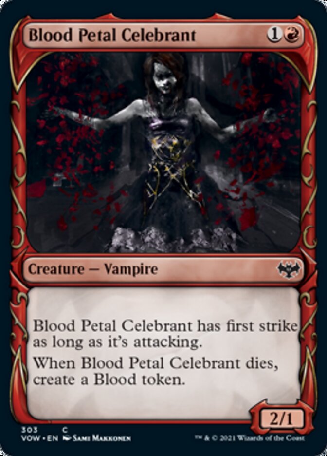 Blood Petal Celebrant (Showcase Fang Frame) [Innistrad: Crimson Vow] | Jomio and Rueliete's Cards and Comics