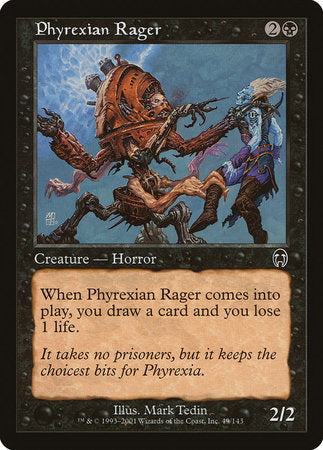 Phyrexian Rager [Apocalypse] | Jomio and Rueliete's Cards and Comics