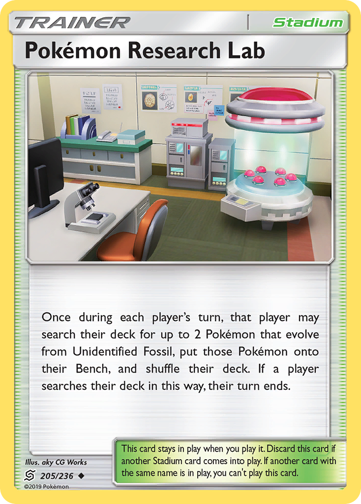 Pokemon Research Lab (205/236) [Sun & Moon: Unified Minds] | Jomio and Rueliete's Cards and Comics