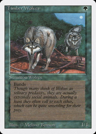 Timber Wolves [Revised Edition] | Jomio and Rueliete's Cards and Comics