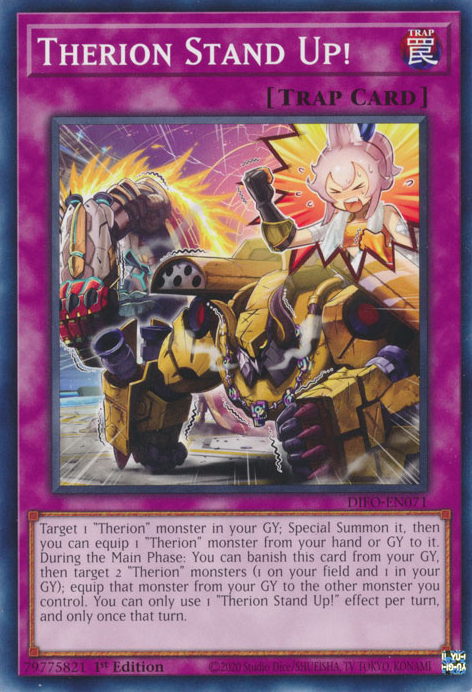 Therion Stand Up! [DIFO-EN071] Common | Jomio and Rueliete's Cards and Comics