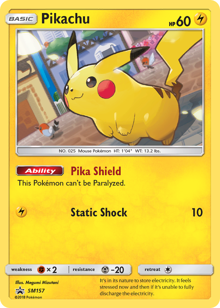 Pikachu (SM157) [Sun & Moon: Black Star Promos] | Jomio and Rueliete's Cards and Comics