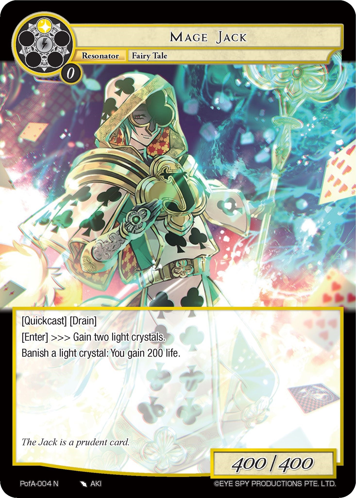 Mage Jack (PofA-004) [Alice Origin IV: Prologue of Attoractia] | Jomio and Rueliete's Cards and Comics