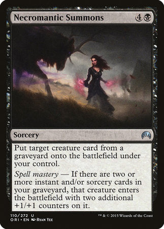 Necromantic Summons [Magic Origins] | Jomio and Rueliete's Cards and Comics
