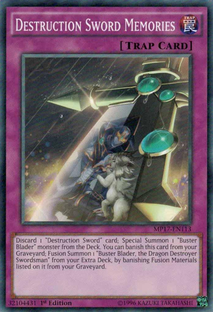 Destruction Sword Memories [MP17-EN113] Common | Jomio and Rueliete's Cards and Comics