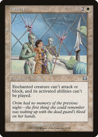Arrest [Mercadian Masques] | Jomio and Rueliete's Cards and Comics