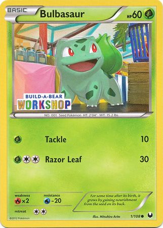 Bulbasaur (1/108) (Build A Bear Workshop Exclusive) [Black & White: Dark Explorers] | Jomio and Rueliete's Cards and Comics
