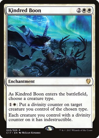 Kindred Boon [Commander 2017] | Jomio and Rueliete's Cards and Comics