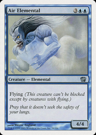 Air Elemental [Eighth Edition] | Jomio and Rueliete's Cards and Comics