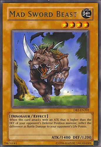 Mad Sword Beast [DB1-EN201] Rare | Jomio and Rueliete's Cards and Comics