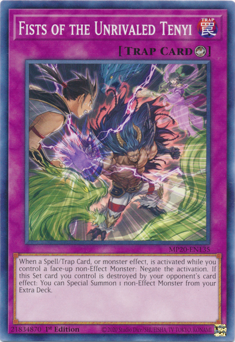 Fists of the Unrivaled Tenyi [MP20-EN135] Common | Jomio and Rueliete's Cards and Comics