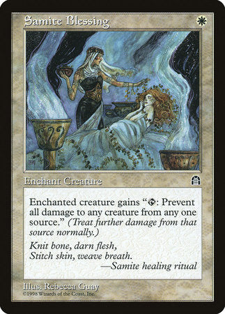 Samite Blessing [Stronghold] | Jomio and Rueliete's Cards and Comics