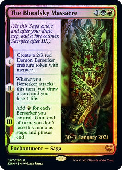 The Bloodsky Massacre [Kaldheim Prerelease Promos] | Jomio and Rueliete's Cards and Comics