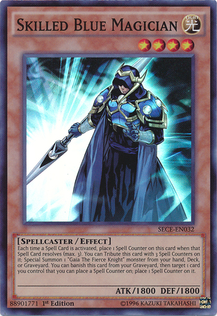Skilled Blue Magician [SECE-EN032] Super Rare | Jomio and Rueliete's Cards and Comics