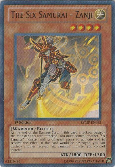 The Six Samurai - Zanji [RYMP-EN092] Ultra Rare | Jomio and Rueliete's Cards and Comics