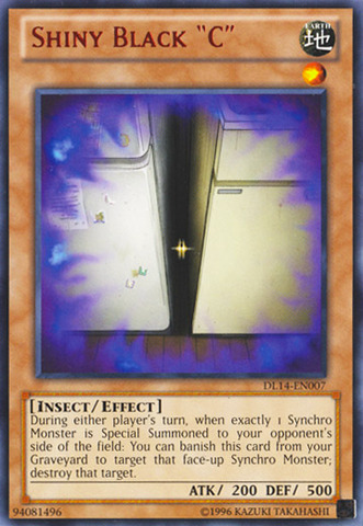 Shiny Black "C" (Red) [DL14-EN007] Rare | Jomio and Rueliete's Cards and Comics
