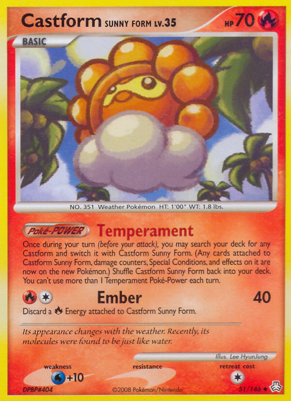 Castform Sunny Form (51/146) [Diamond & Pearl: Legends Awakened] | Jomio and Rueliete's Cards and Comics
