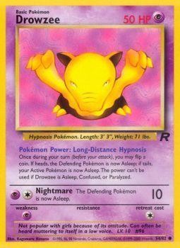 Drowzee (54/82) [Team Rocket Unlimited] | Jomio and Rueliete's Cards and Comics
