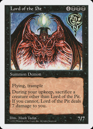 Lord of the Pit [Fifth Edition] | Jomio and Rueliete's Cards and Comics
