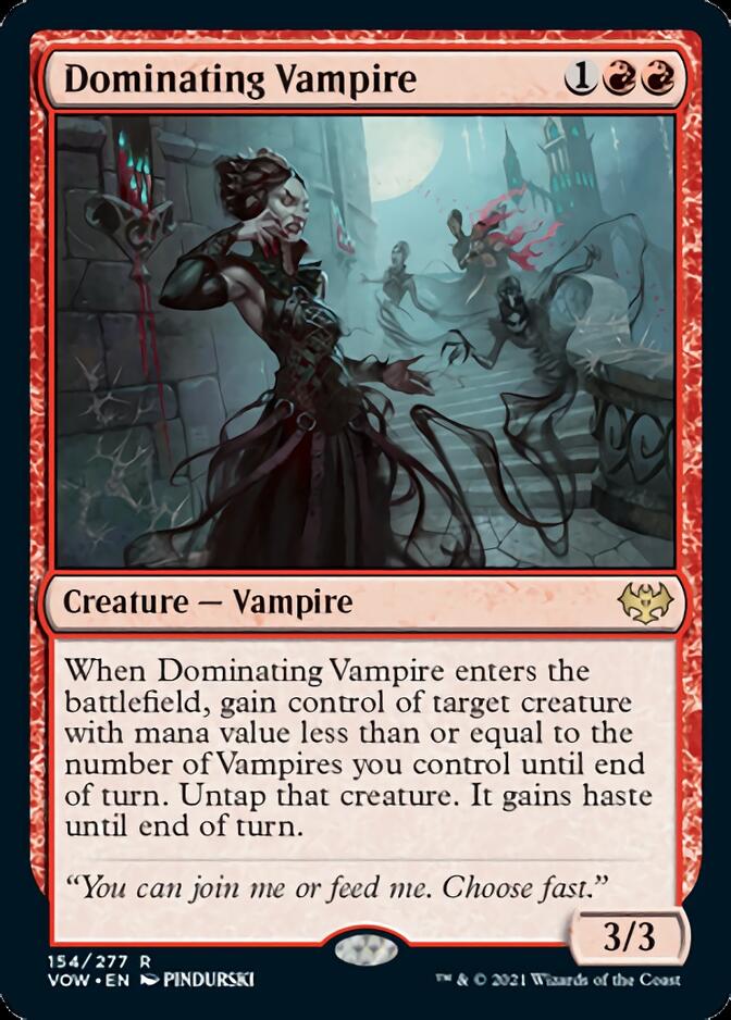 Dominating Vampire [Innistrad: Crimson Vow] | Jomio and Rueliete's Cards and Comics