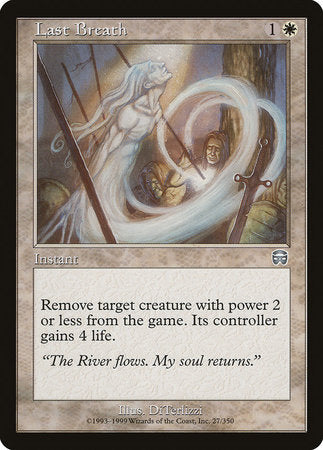 Last Breath [Mercadian Masques] | Jomio and Rueliete's Cards and Comics