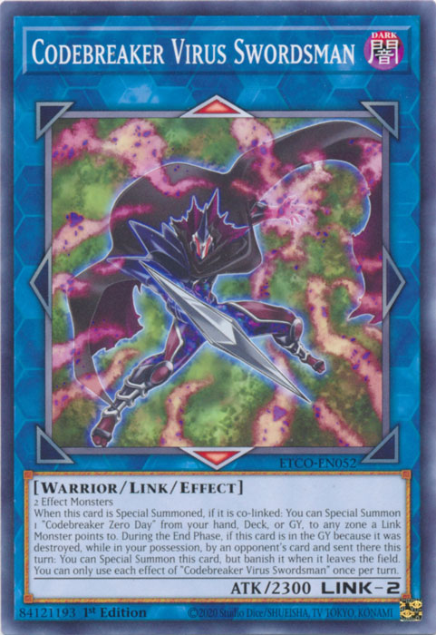Codebreaker Virus Swordsman [ETCO-EN052] Common | Jomio and Rueliete's Cards and Comics