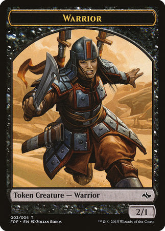 Warrior Token [Fate Reforged Tokens] | Jomio and Rueliete's Cards and Comics