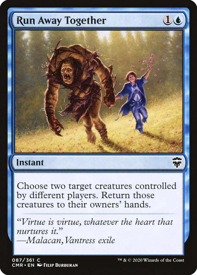 Run Away Together [Commander Legends] | Jomio and Rueliete's Cards and Comics