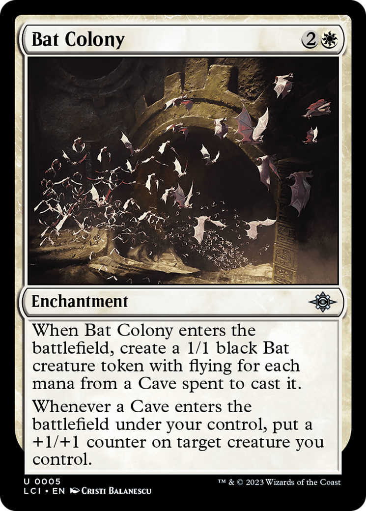 Bat Colony [The Lost Caverns of Ixalan] | Jomio and Rueliete's Cards and Comics