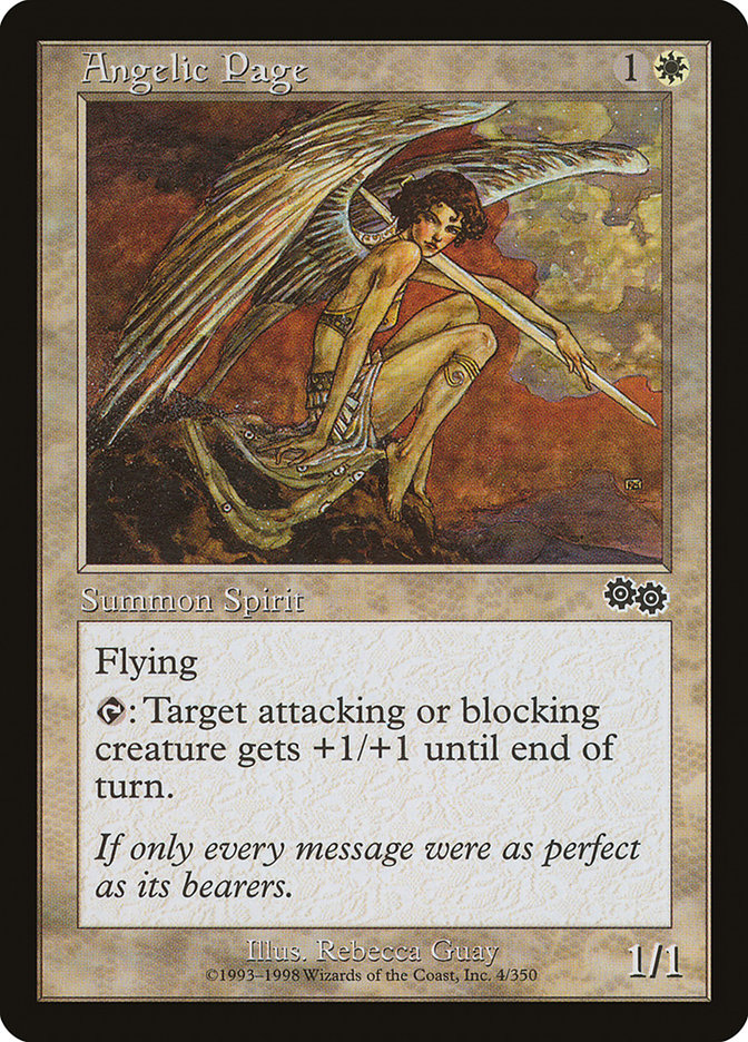 Angelic Page [Urza's Saga] | Jomio and Rueliete's Cards and Comics