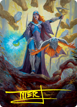 Kasmina, Enigma Sage Art Card (Gold-Stamped Signature) [Strixhaven: School of Mages Art Series] | Jomio and Rueliete's Cards and Comics