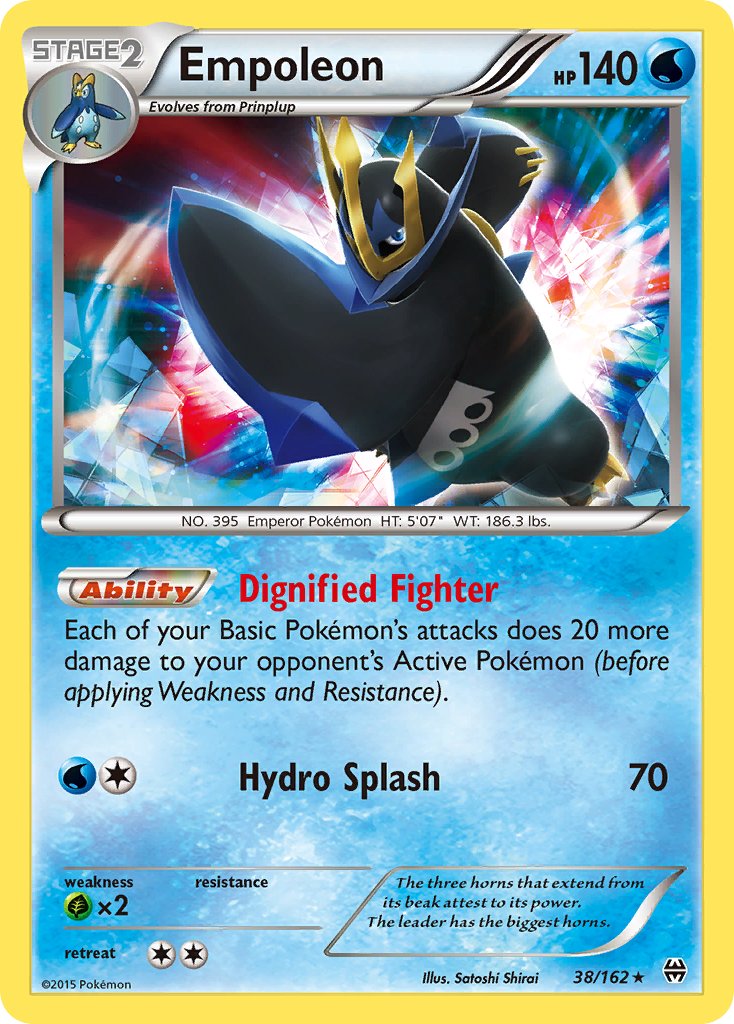 Empoleon (38/162) (Battle Arena Deck Exclusive) (Theme Deck Exclusive) [XY: BREAKthrough] | Jomio and Rueliete's Cards and Comics