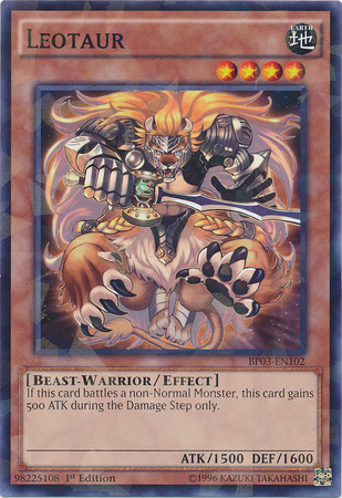 Leotaur (Shatterfoil) [BP03-EN102] Rare | Jomio and Rueliete's Cards and Comics
